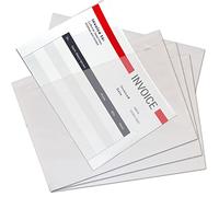 JeeJaan® 500 x A5 Plain Document Enclosed Wallets (225 x 165mm) - Strong Clear Plastic Shipping Pouches Peel and Seal - Document Wallet for Multiple Uses