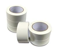 JeeJaan® 6 Rolls of White Duct Tape 50mm x 50m Waterproof Gaffa Tape for Plumbing Electrical and Outdoor Use Strong Adhesive Durable Weatherproof Perfect for Sealing Fixing and Repairing