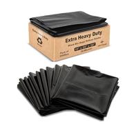 JeeJaan® Bin Bags Heavy Duty Black Refuse Sacks for Household Garbage Capacity Strong Black Bin Liners for -Rubbish Garbage Bags (50 Micron - (18"x29"x39"), 200 Bags)