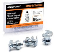 JEEKVISEN Tire Studs, Screw Snow Carbide Spikes, Wheel Tyres Studs for Wading & Running Shoes, Mountain & Fat Bikes, Scooters, Autos, Pickups, ATV/UTVs, Sport Motorcycles, Loaders, Tractors