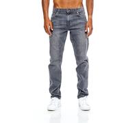 Jeel Men's Jeans - Regular-fit - Straight-Cut - Stretch - Jeans Trousers - Basic Washed 04-Grey 38W / 32L