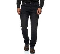 Jeel Men's Jeans - Regular-fit - Straight-Cut - Stretch - Jeans Trousers - Basic Washed 06-Black (Washed) 40W / 38L