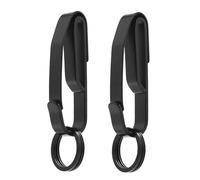 JEELAD Duty Belt Key Holder 2 Pack Quick Release Belt Key Clip with 4 Key Rings for Police Law Enforcement Fire Agencies