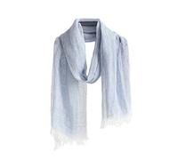 Jeelow Lightweight Summer Scarf Light Shawl Wrap Linen Feel Scarves For Men And Women, Blue Original, One Size