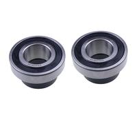 JEENDA 2PCS Insert Bearings 1-1/2" Bore Eccentric Lock Collar CSA208-24 RA108RR NPC108-RPC
