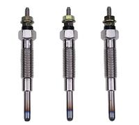 JEENDA 3 pcs Glow Plug 30666-57301 30666-57302 Compatible with Mitsubishi K2B K2C K3A K3B K3C K3D K3E K3F K3H K3M