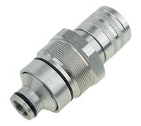 JEENDA Hydraulic Female Flat Face Quick Coupler 7246802 AT406475 Compatible with John Deere 318E 319E 320E Bobcat 753 763 773 863 864 883 A220 A300 A770 S130 S150 S160 T140 T180 T190 (Female)