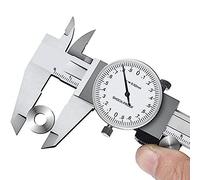 Jeenuuder 0-150Mm Metric Gauge Measuring Tool Dial Vernier Caliper Shock-Proof Vernier Caliper 0.02Mm (TGBK150-0-150MM)