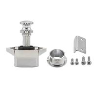 Jeenuuder 10 Pcs Push Button Keyless Lock Latch Cupboard Caravan Lock for RV Drawer Cabinet Doors Thickness 15-27mm