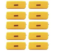 Jeenuuder 10 Piece Student Pencil Bag Office Stationery Storage Bag Suitable for Youth Schools Ginger Yellow