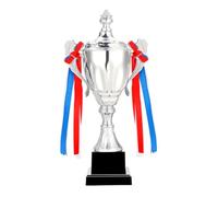 Jeenuuder 11.8 Inch Silver Trophy Cup for Sports Meeting Competitions Soccer Winner Team Awards and Competition Parties Favors