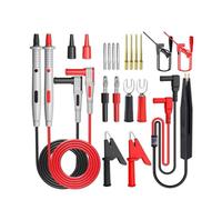 Jeenuuder 1Set P1503E Series Universal Multimeter Probe Test Leads Kit Replacement Needle Tester Tip IC SMD Test Hook Alligator Clip PVC+Copper