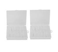 Jeenuuder 2 Box Extra Long Nails, Flat- French False Nails, Seamless Nails Long Clear Nail Piece 12 Sizes (240 pcs/box)