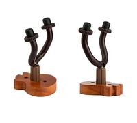 Jeenuuder 2 Pcs Guitar Hooks Wall Hook Short Hook Ukulele Hook Guitar Solid Wood Hanger Guitar Accessories