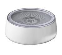 Jeenuuder 3L Pet Water Bowl Dog Water Bowl No Spill Dog Bowl with Slow Feeder Mat, 101 Oz Splash Proof Pet Water Dispenser Easy to Use Grey