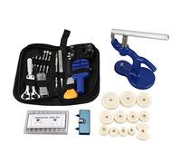 Jeenuuder 405Pcs/Set Professional Watch Repair Tool Kits Metal+PP Watch Case Opener Watch Repair Kit Including Screw Watch Back Case Opener Link Remover Pin Repair Tool Kit