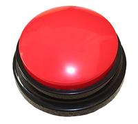 Jeenuuder 4PCS Pet Sound Box Recordable Talking Button Voice Recorder Talking Toy Pet Training Tool Squeeze Box Music Box Red