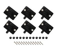 Jeenuuder 6Pcs Door Led Switch for Closet Light,Normally Closed Cabinet Electrical Lamp Switches,for Closet Pantry Cabinet Black