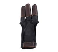Jeenuuder Archery Three-Finger Gloves Recurve Straight Pull Traditional Bow Guard Archery Glove Finger Accessories