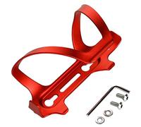 Jeenuuder Bike Water Bottle Holder Ultralight Aluminium Alloy Cycling Cup Bottle Cage Rack Cycling Bicycle Accessories,Red