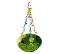 Jeenuuder Bird Nest Warm Parrot'S Nest Cradle Nest Special Swing Bed Suspended Sleeping Nest Plush Small Bird Nest A