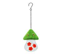 Jeenuuder Bird Water Feeder Outdoor Hanging Tie-Dye Small Flower Bird Watering Bottle Ant-Proof Easy to Use