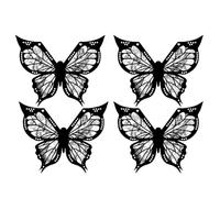 Jeenuuder Butterfly Stencil for Eyeliner, Butterfly Eyeliner Stencil, Butterfly Eye Makeup Stencil, Butterfly Stencil Works 4Pcs