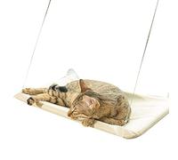 Jeenuuder Cat Bed Window, Cat Window Hammock Window Perch, Cat Shelves Space Saving Window Mounted Cat for Large Cats