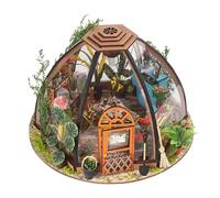 Jeenuuder Doll House Miniature DIY Tool Assembly Kit Room with Furniture for Romantic Valentine'S Gift