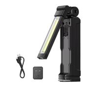 Jeenuuder G16-S COB Work Lights LED Flashlight New Holy Fire G16-S LED Multi-Function Work Light 360 Degree withMagnetic Base Rechargeable forCar Repair Outdoor Flashlight