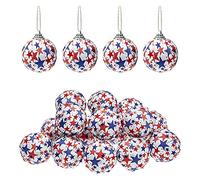 Jeenuuder Independence Day Hanging Ball-4Th of July Patriotic Ball Ornaments DeCor for Holiday Christmas Tree Decorations B