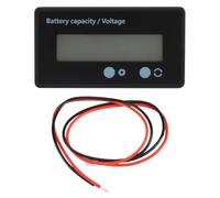 Jeenuuder LCD Battery Capacity Monitor Gauge Meter,Waterproof 12V/24V/36V/48V Lead Acid Battery Status Indicator,Lithium Battery Capacity Tester Voltage Meter Monitor Green Backlight