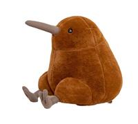 Jeenuuder Lifelike Kiwi Bird Plush Toy Gray Kiwi Bird Stuffed Body Pillow Large Realistic Sitting Kiwi Bird Plushie Gifts,B