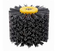 Jeenuuder P120 1 Pcs Nylon Abrasive Wire Drum Polishing Wheel Electric Brush for Woodworking Metalworking