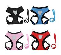 Jeenuuder Pet Chest Strap Small Dog Strap Outdoor Reflective Breathable Dog Traction Strap