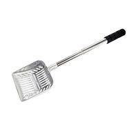 Jeenuuder Pet Retractable Cat Litter Shovel Pet Cleaning Pickup Pet Supplies Large Mesh Metal Cat Litter Shovel