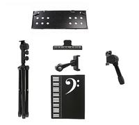 Jeenuuder Portable Music Stand Folding Music Stand Desktop Bookshelf Music Guitar Parts Accessories
