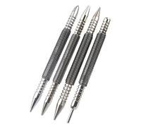 Jeenuuder Spring Nail,Dual Heads Nail Setter,4pc Hammerless Door Hinge Pin Removal Tool,Striking Force Spring Loaded Nail Punch