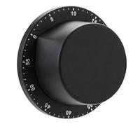 Jeenuuder Stainless Steel Kitchen Timer withMagnetic Base Cooking Clock Countdown Study Fitness Timer Black