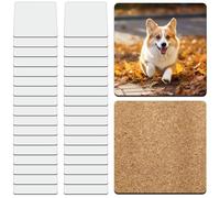 Jeenuuder Sublimation Car Coasters Blanks Sublimation Coasters Blanks Sublimation Coasters