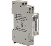 Jeenuuder SUL180a 15 Minutes Mechanical Timer 24 Hours Programmable Din Rail Timer Time Switch Relay Measurement Analysis Instruments New