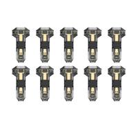 Jeenuuder T Tap Wire Splice Connectors for 16-20 AWG, 3-Way 1-Pin Low Voltage, 10Pcs Solderless No Wire Stripping Required