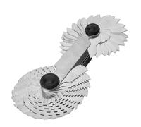 Jeenuuder Woodworking Tools Ruler - 58Pcs Steel Thread Measuring Gage with Metric, Whitworth & US Screw Pitch