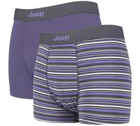 2 Pack Mens Soft Natural Bamboo Fibres Fitted Underwear Trunks by Jeep
