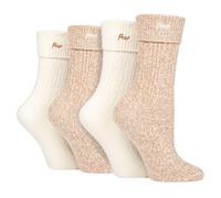 Jeep 4 Pack Ladies Soft Polyester Walking & Outdoor Boot Socks for Hiking