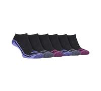 Jeep 6 Pack Ladies Cotton Cushioned Low Cut Sport Ankle Socks for Running - 4-8 UK - Black / Pink