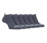 Jeep - 6 Pairs Mens Cushioned Sport Ankle Socks | For Outdoor Activties including Running Tennis Gym Athletics (6-11, Charcoal/Grey)