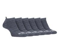 Jeep - 6 Pairs Mens Cushioned Sport Ankle Socks | For Outdoor Activties including Running Tennis Gym Athletics (6-11, Charcoal/Grey)