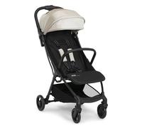Jeep Altitude Compact Travel Trolley by Delta Children Greenguard Gold, Easy One-Hand Folding Lightweight, Extendable Shade with Peek-a-Boo Window, Reclining Seat, 4 Wheel Suspension, Tan