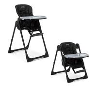 Jeep by Delta Children Classic Convertible 2-in-1 High Chair for Babies and Toddlers with Adjustable Height, Recline & Footrest - Dishwasher Safe Meal Tray, Black